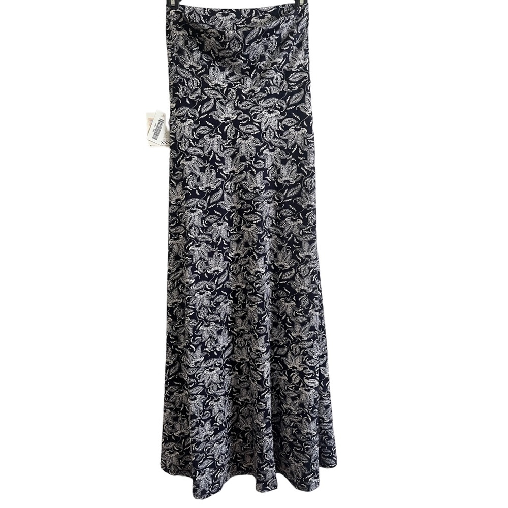 NWT LulaRoe Floral Maxi Full Length High Waisted Soft Skirt Size XXS
